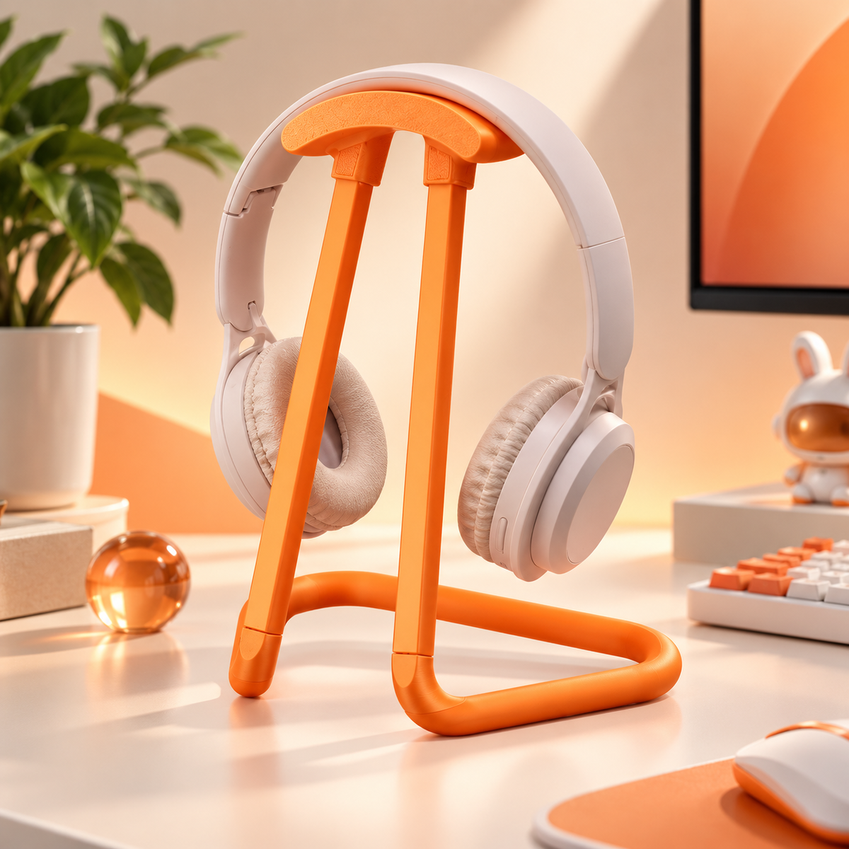 DeskBloom™ Minimalist Headphone Stand