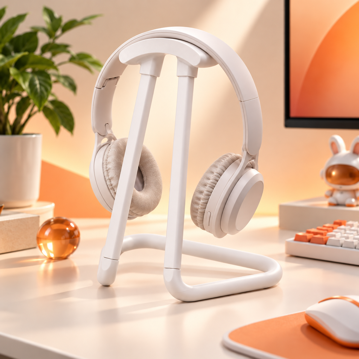 DeskBloom™ Minimalist Headphone Stand